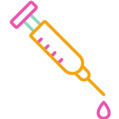 Şırınga. Web simgesi basit illüstrasyon