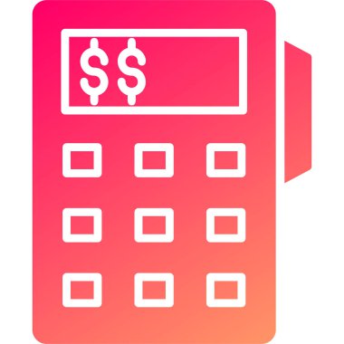 hesap makinesi simgesi vektör illüstrasyonu