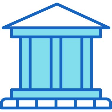 Banka. Web simgesi basit tasarım