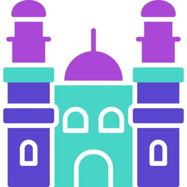 mimari yapı camisi simgesi - taslak biçimi