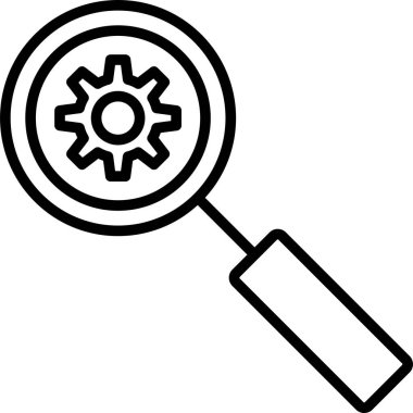 Ara. Web simgesi basit illüstrasyon