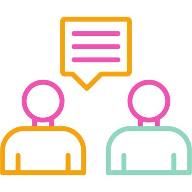 iş insanları simgesi vektör illüstrasyonu