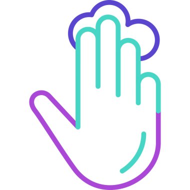 El hareketi simgesi ana hat biçiminde