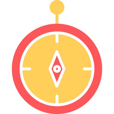 Pusula. Web simgesi basit tasarım