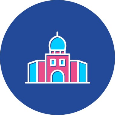 Cami simgesinin vektör illüstrasyonu