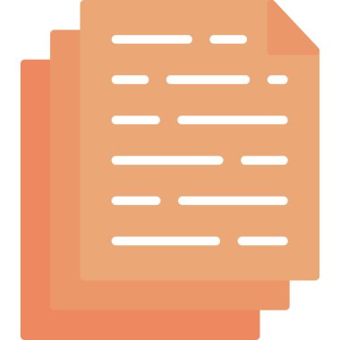 belge simgesi vektör çizimi izole edildi