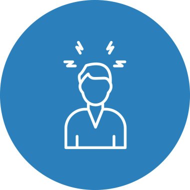 Beyin simgesi. Beyin vektör simgesi web için basit örnek