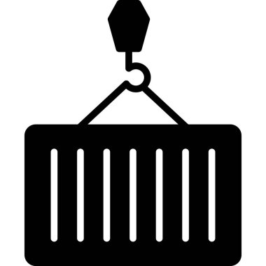 Çöp kutusu simgesi, basit vektör illüstrasyonu