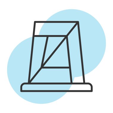 İnşaat vinç simge vektör çizim