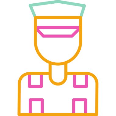 İnsan simgesinin vektör illüstrasyonu