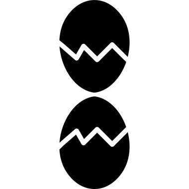 Paskalya yumurtası simgesi, basit tasarım