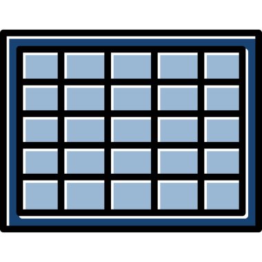 Klavye simgesi, vektör illüstrasyonu