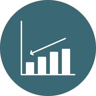 İş ve finans simgesinin vektör illüstrasyonu