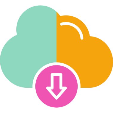 İndir. Web simgesi basit illüstrasyon