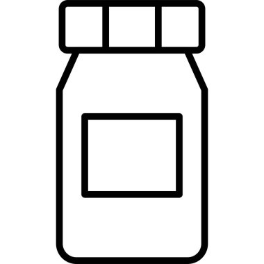 İlaç hapları ikon ana hatları vektörü. Uyuşturucu.