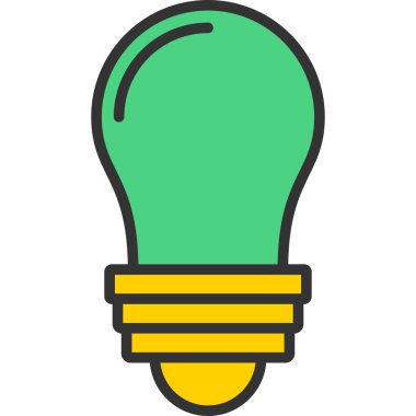 ampul vektör resimleme simgesi