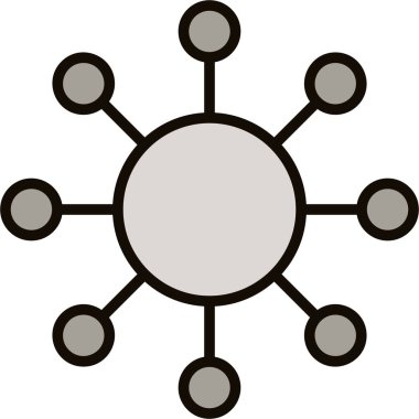 ağ web simgesi basit illüstrasyon