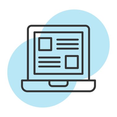 Web sayfası renk vektörü illüstrasyonu