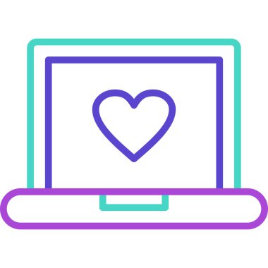 Bilgisayar. Web simgesi basit illüstrasyon