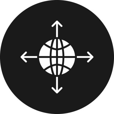 genel ağ simgesi, vektör illüstrasyonu