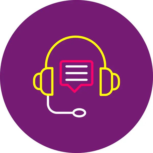 kulaklık simgesi soyut arkaplan n 'de izole