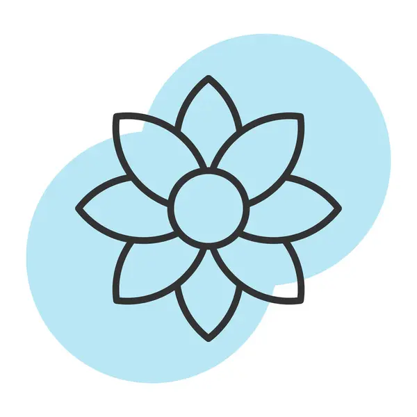 Çiçek. Web simgesi basit illüstrasyon