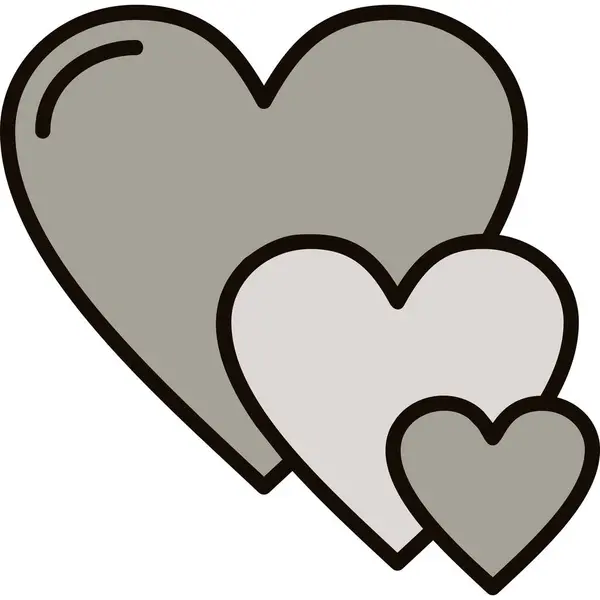 Aşk kalp aşk ikonu ana hatlarıyla