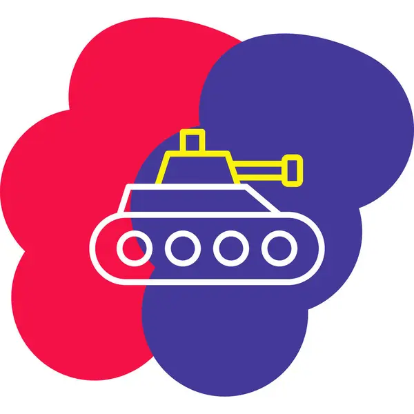 tank. Web simgesi basit illüstrasyon