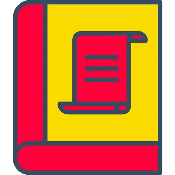 Kitap. Web simgesi basit illüstrasyon