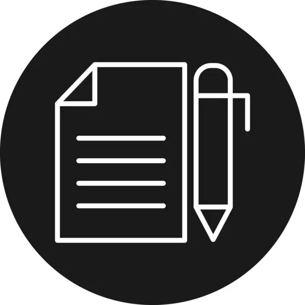 Belge simgesinin vektör illüstrasyonu