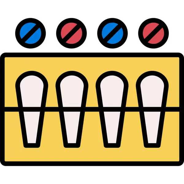 Okul ikonu vektörü. düz renk çizgisi çizimi
