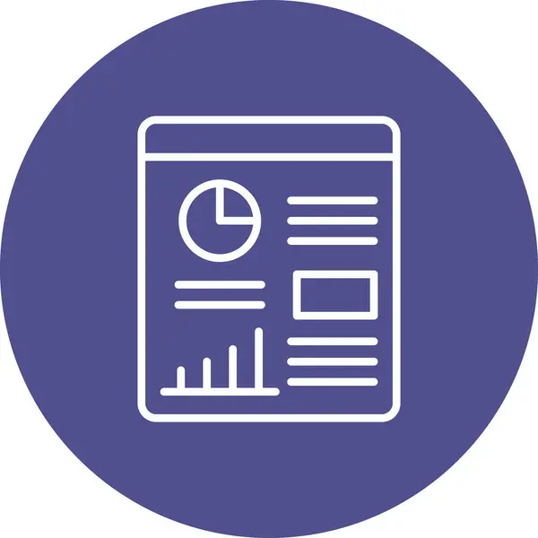 rapor simgesi vektör illüstrasyonu