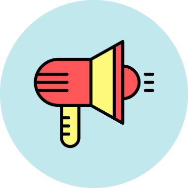 Megafon. Web simgesi basit tasarım