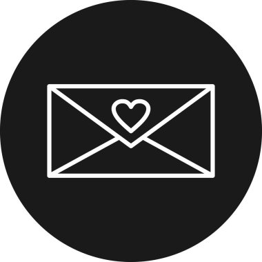 Zarf simgesi. vektör illüstrasyonu