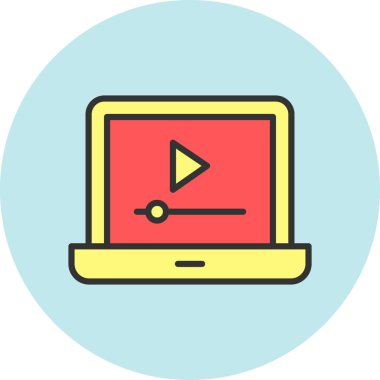 Bilgisayar. Web simgesi basit illüstrasyon