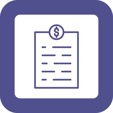 Dolar gagası ikon vektör illüstrasyonu