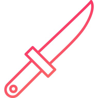 Bıçak. Web simgesi basit illüstrasyon