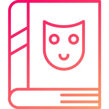 Şirin bir yüz simgesinin vektör çizimi