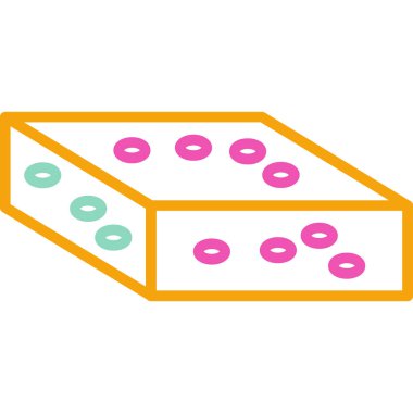 - Şeker. Web simgesi basit illüstrasyon