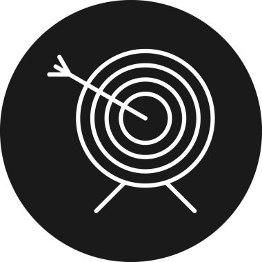 Benzersiz hedef vektör simgesi