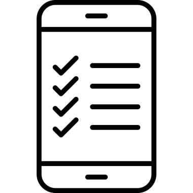 Cep telefonu simgesi, vektör illüstrasyonu