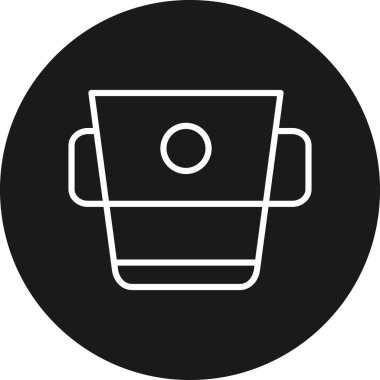 Moda biçimi izole edilmiş arkaplanda çöp kutusu simgesi