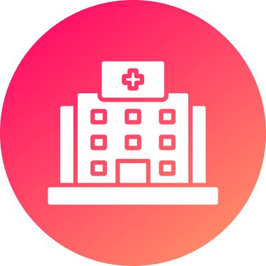 Hastane Simgesi Vektör İllüstrasyonu