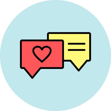 ileti ikonu vektör illüstrasyonu