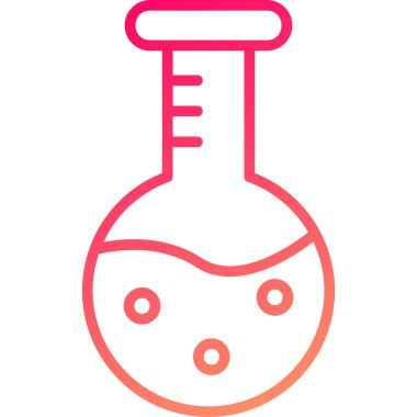 Bir kimyasal test simgesinin vektör çizimi