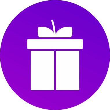 Hediye. Web simgesi basit tasarım
