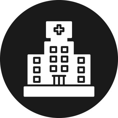 Hastane binası simgesi, taslak biçimi