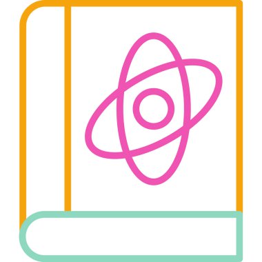 Bir kitap simgesinin vektör illüstrasyonu