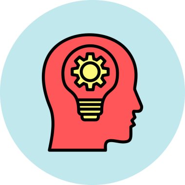 Ampul. Web simgesi basit illüstrasyon