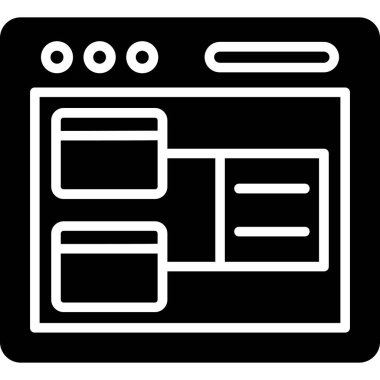 Web tasarımı vektör çizgisi tasarımı